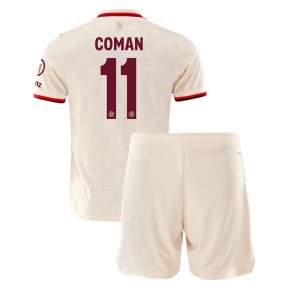 Bayern Munich Kingsley Coman #11 Dětské Alternativní dres komplet 2024-25 Krátký Rukáv (+ trenýrky)